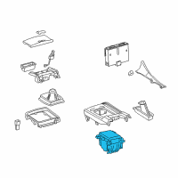 OEM Lexus IS250 Instrument Panel Cup Holder Diagram - 55620-53060-B0