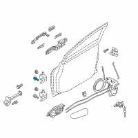 OEM Nissan Rogue Bolt Diagram - 01121-N8021