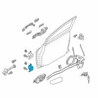 OEM Nissan Leaf Hinge Assy-Rear Door Diagram - 82421-AG000