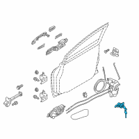 OEM Nissan Cylinder Set - Door Lock, LH Diagram - H0601-9N01A