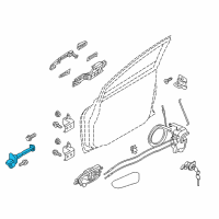 OEM Nissan Leaf Check Link Assembly-Front Door RH Diagram - 80430-3NF0A