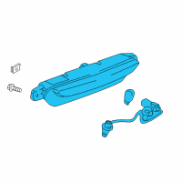 OEM 2017 Cadillac CT6 Back Up Lamp Assembly Diagram - 23354781