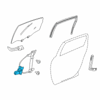 OEM 2000 Chevrolet Impala Window Regulator Diagram - 10338857