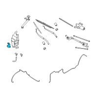 OEM 2014 Nissan Rogue Pump Assy-Front Washer Diagram - 28920-8995A