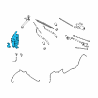 OEM 2020 Nissan Rogue Tank Assy-Windshield Washer Diagram - 28910-5HK0A