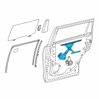 OEM 2021 Toyota Tacoma Window Regulator Diagram - 69802-02310