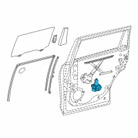 OEM 2015 Toyota Highlander Window Motor Diagram - 85720-0E070