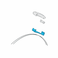 OEM 2010 Lincoln MKS TPMS Sensor Strap Diagram - 6F2Z-1A193-K