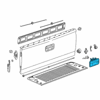 OEM GMC Sierra 2500 HD Handle Diagram - 84203910