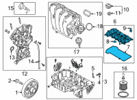 OEM 2021 Hyundai Elantra Cover Assembly-Rocker Diagram - 22410-2J100