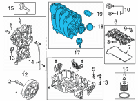 OEM Hyundai Elantra Manifold Assembly-Intake Diagram - 28310-2J110