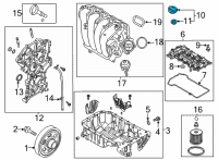 OEM 2020 Hyundai Sonata Cap-Oil Filler Diagram - 26510-2M010