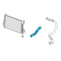 OEM 2010 Chevrolet Silverado 2500 HD Duct Asm-Charging Air Cooler Outlet Diagram - 15102148