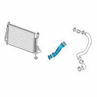 OEM 2010 GMC Sierra 2500 HD Duct Asm-Charging Air Cooler Outlet Diagram - 15102148