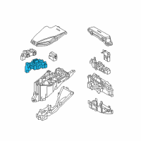 OEM Lexus LC500h Block Assembly, Relay Diagram - 82660-50170