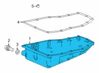 OEM Honda Civic Pan, Oil Diagram - 21151-5LJ-000