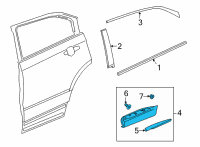 OEM 2022 Buick Envision Lower Molding Diagram - 84900486
