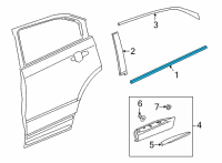 OEM Buick Envision Belt Molding Diagram - 84877475