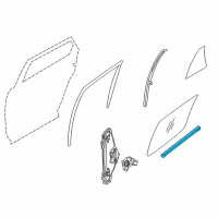 OEM 2008 Ford Edge Belt Weatherstrip Diagram - 7T4Z-7825861-A