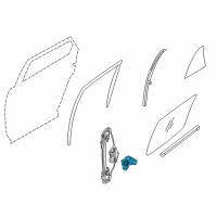 OEM Ford Edge Window Motor Diagram - 7T4Z-7823394-B