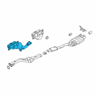 OEM 2009 BMW X3 Exchange. Exhaust Manifold With Catalyst Diagram - 18-40-3-415-422