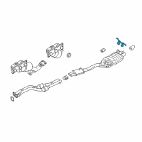 OEM 2009 BMW X3 Bracket Exhaust, Rear Diagram - 18-30-3-428-238