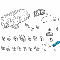 OEM 2018 Nissan Titan Controller Assy-Air Conditiner Diagram - 27510-EZ10A