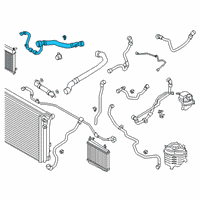 OEM 2021 BMW Z4 Radiator Hose Diagram - 17128654805