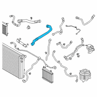 OEM 2021 BMW Z4 Radiator Hose Diagram - 17128654803