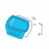 OEM Honda Fit Tailgate (DOT) Diagram - 68100-SLN-A91ZZ