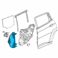 OEM 2020 Jeep Compass Rear Door Window Regulator Right Diagram - 68292132AA