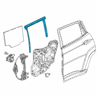 OEM 2019 Jeep Compass WEATHERSTRIP-Door Glass Diagram - 68242124AC