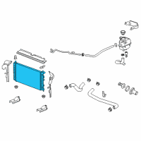 OEM Saturn Radiator Diagram - 15873468