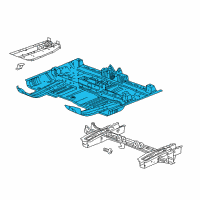 OEM 2019 Chevrolet Equinox Front Floor Pan Diagram - 84379208