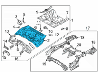 OEM Kia K5 Panel Assembly-Rear FLOO Diagram - 65511L1010