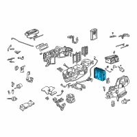 OEM Pontiac Evaporator Core Diagram - 92141652