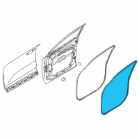 OEM 2016 Kia Sorento WEATHERSTRIP-Front Door Body Side Diagram - 82110C5000