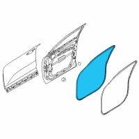 OEM Kia Sorento WEATHERSTRIP Assembly-Front Door Side Diagram - 82130C5000