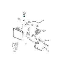 OEM Saturn L300 Thermostat Housing Seal Diagram - 24447061