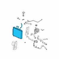 OEM 2004 Cadillac CTS Radiator Diagram - 19259455