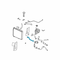 OEM 2003 Cadillac CTS Hose Asm, Heater Outlet Diagram - 25740131