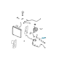 OEM 2004 Cadillac CTS Hose Asm, Heater Water Bypass Valve Outlet Diagram - 25740133