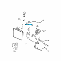 OEM 2004 Cadillac CTS Upper Hose Diagram - 25740124