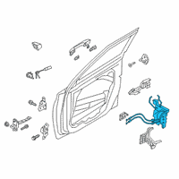 OEM Hyundai Venue Latch Assembly-Front Door, RH Diagram - 81320-K2010