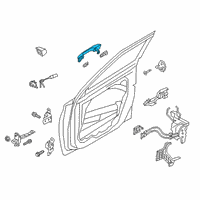 OEM Hyundai Venue Door Outside Handle Assembly, Left Diagram - 82651-K2000