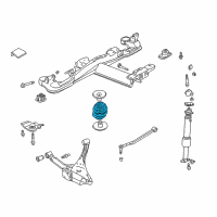 OEM 2001 Cadillac DeVille Rear Spring Diagram - 25670966