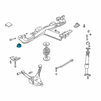 OEM Buick Lucerne Insulator Asm-Rear Suspension Support Diagram - 15237958