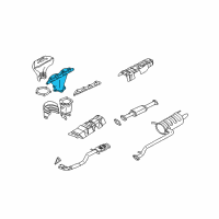 OEM Kia Optima Exhaust Manifold Diagram - 2851038202