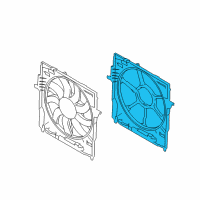 OEM BMW 540i Fan Shroud Diagram - 17-42-7-612-454