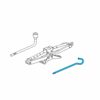 OEM Honda Element Bar, Jack Diagram - 89320-S50-003